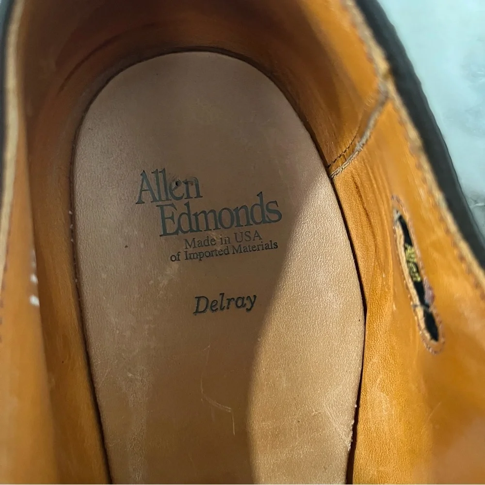 Allen Edmonds Delray chocolate brown suede dress shoes oxford’s men’s size 11.5